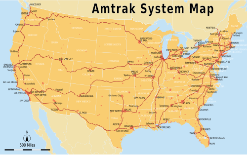 Amtrak routes